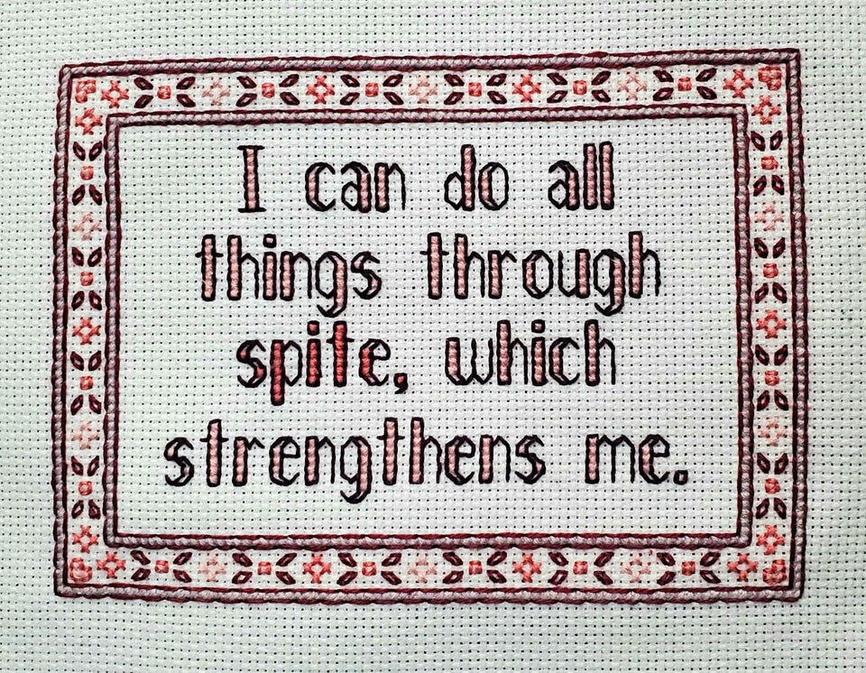 all things through christ and...acquired from uslashacireta via Reddit by way of DirtyCussStitch on Etsy